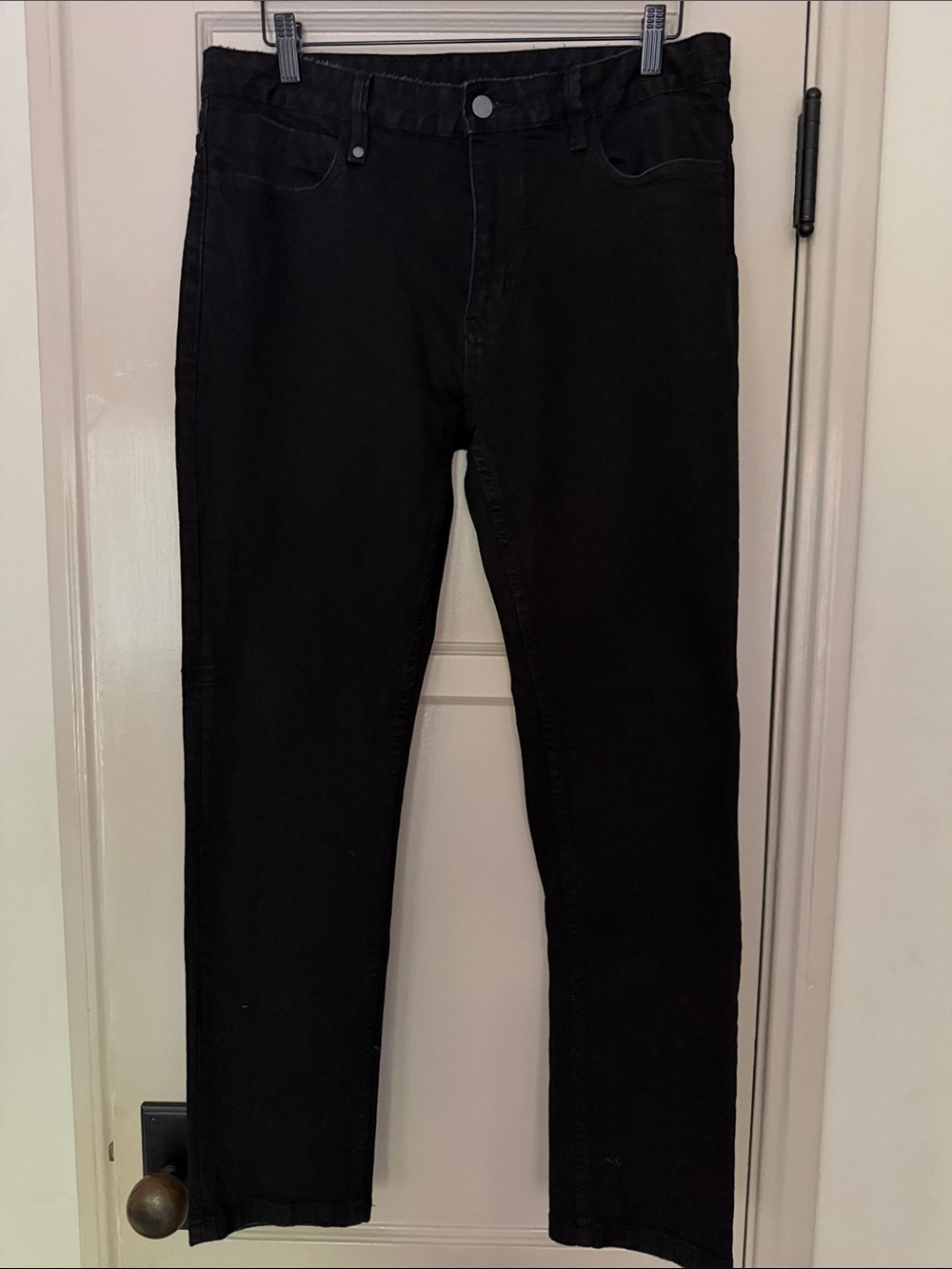 Thrills Men's Black Slim Straight Jeans 33 W